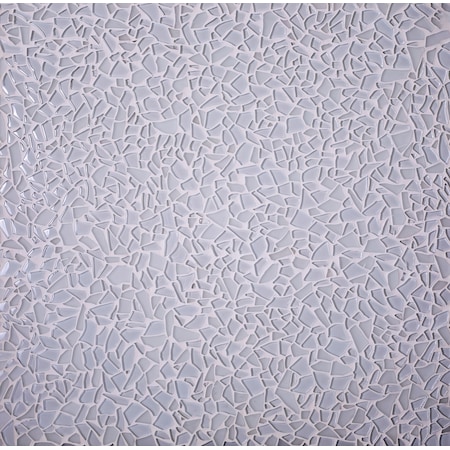 Sample Of White Pebble 11.8x11.8 Glass Mosaic Tile